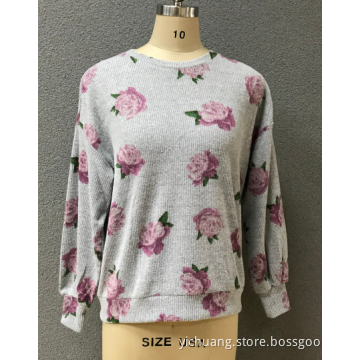 women's prin flower blouse